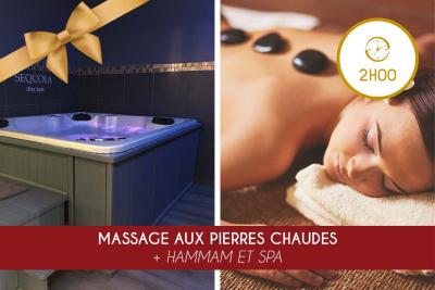 Massage Pierres Chaudes (1h00) + Hammam ET Spa